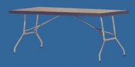 Steel folding table
